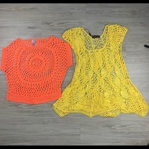 3x$25 Bundle of 2 knitted cover ups